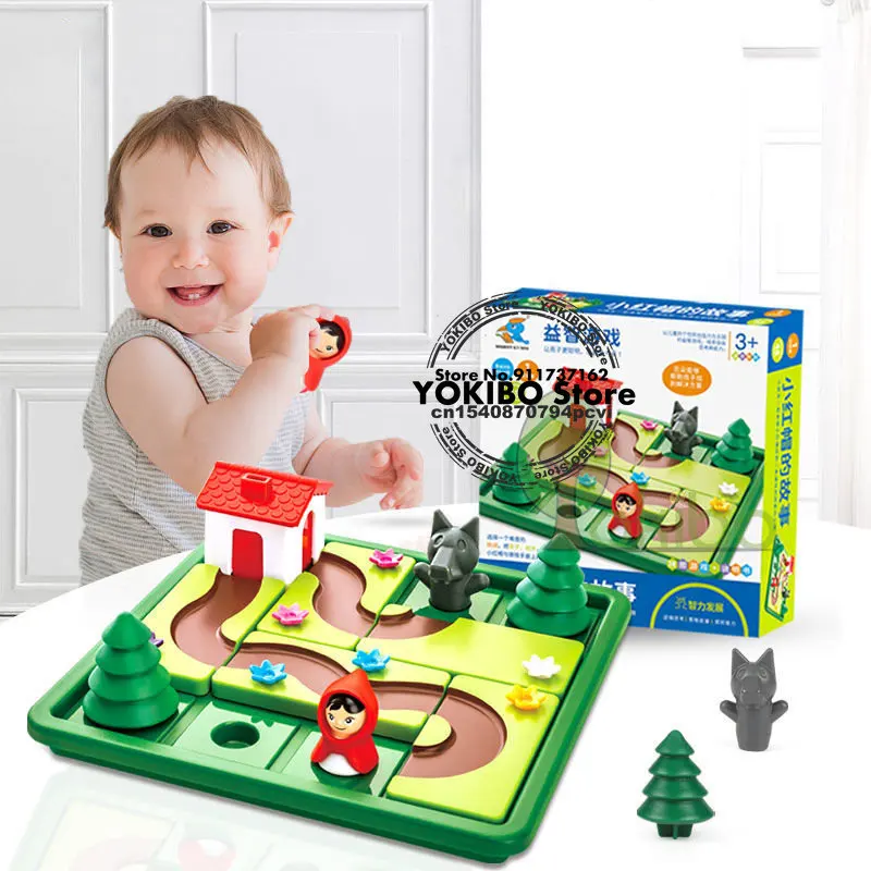 Little Red Riding Hood Smart Hide & Seek Giochi Da Tavolo Con Soluzione Skill-Building Puzzle Logic Game Iq Training Toy Regalo Per Bambini