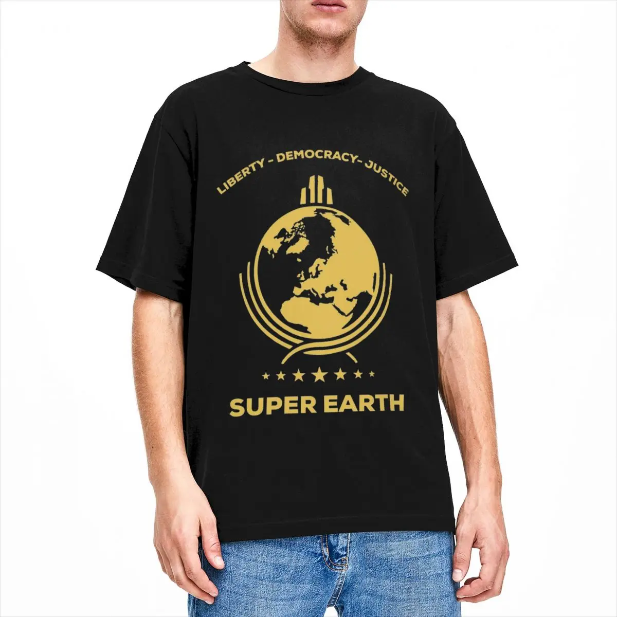 Uomo Donna Helldivers 2 Accessori Per Magliette Da Gioco Super Earth Diving In Hell 100% Cotone T-Shirt Abbigliamento Vintage Tee Shirt
