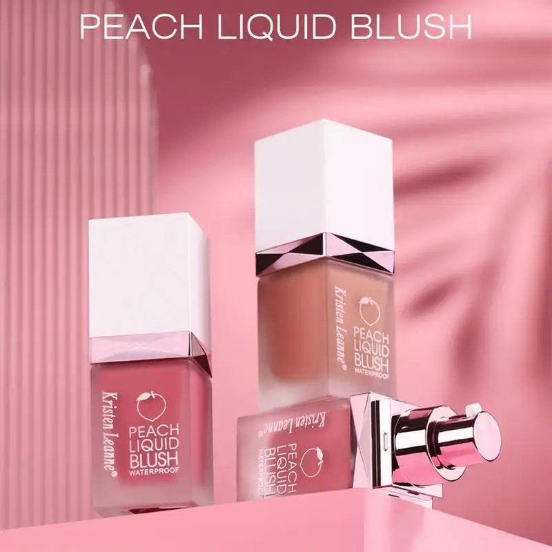 1 Pz Liquid Blush Velvet Matte Blusher Face Pigment Lasting Natural Cream Cheek Tint Peach Blush Makeup Maquillaje