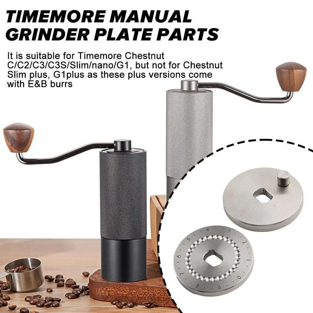 Timemore Manuale Smerigliatrice Piastra Parti Per Castagne C/C2/C3/C3S /Slim/Nano/G1 30Clic Per Cerchio Parti Fai Da Te Per Amante Del Caffè