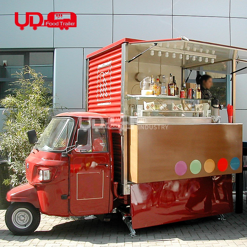 Mobile Piaggio Ape Food Truck Hot Dog Stand Tuk Tuk Food Truck Ice Cream Van Mobile Bar Wine Cabinet Truck In Vendita