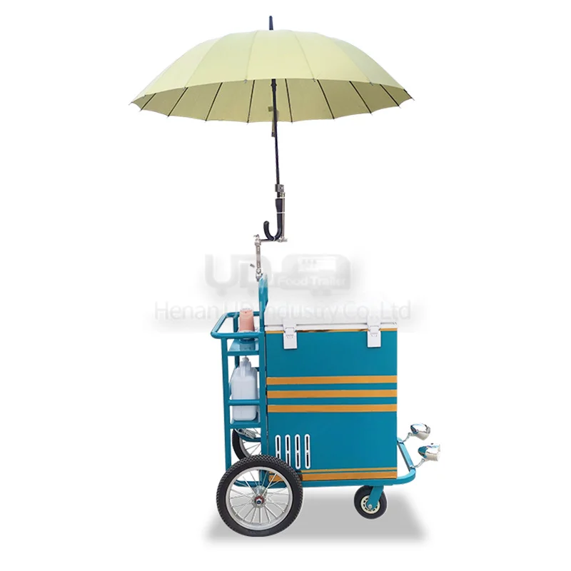 Street Sale Mini Push Food Truck Mobile Snack Shop Hot Dog Stand Pizza Gelato Marshmallow Candy Cart Food Trailer