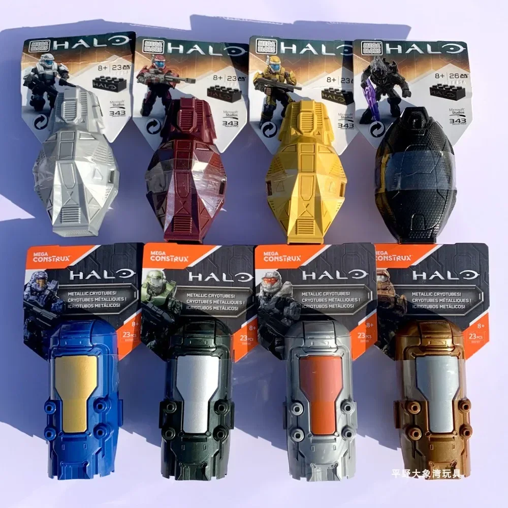Mega Bloks Halo Airborne Silo Warrior Soldier Universe Heroes Anime Figure Puzzle Building Blocks Modello Regalo Per Bambini