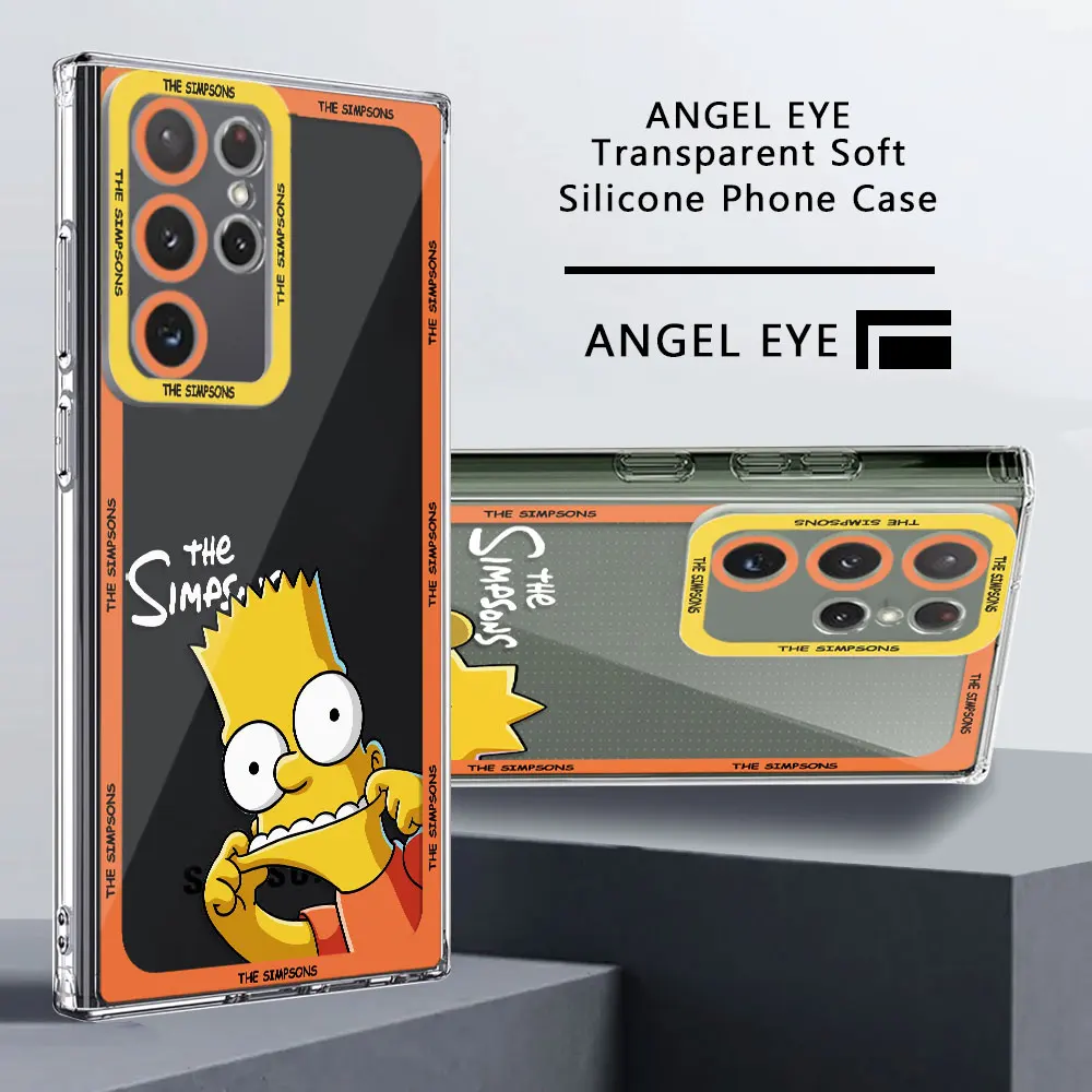 Custodia Per Telefono Per Samsung Galaxy S22 Plus Note 20 Ultra 10 S10 S20 Fe S24 Ultra S23 Fe S21 Disney Fun Simpson Cover