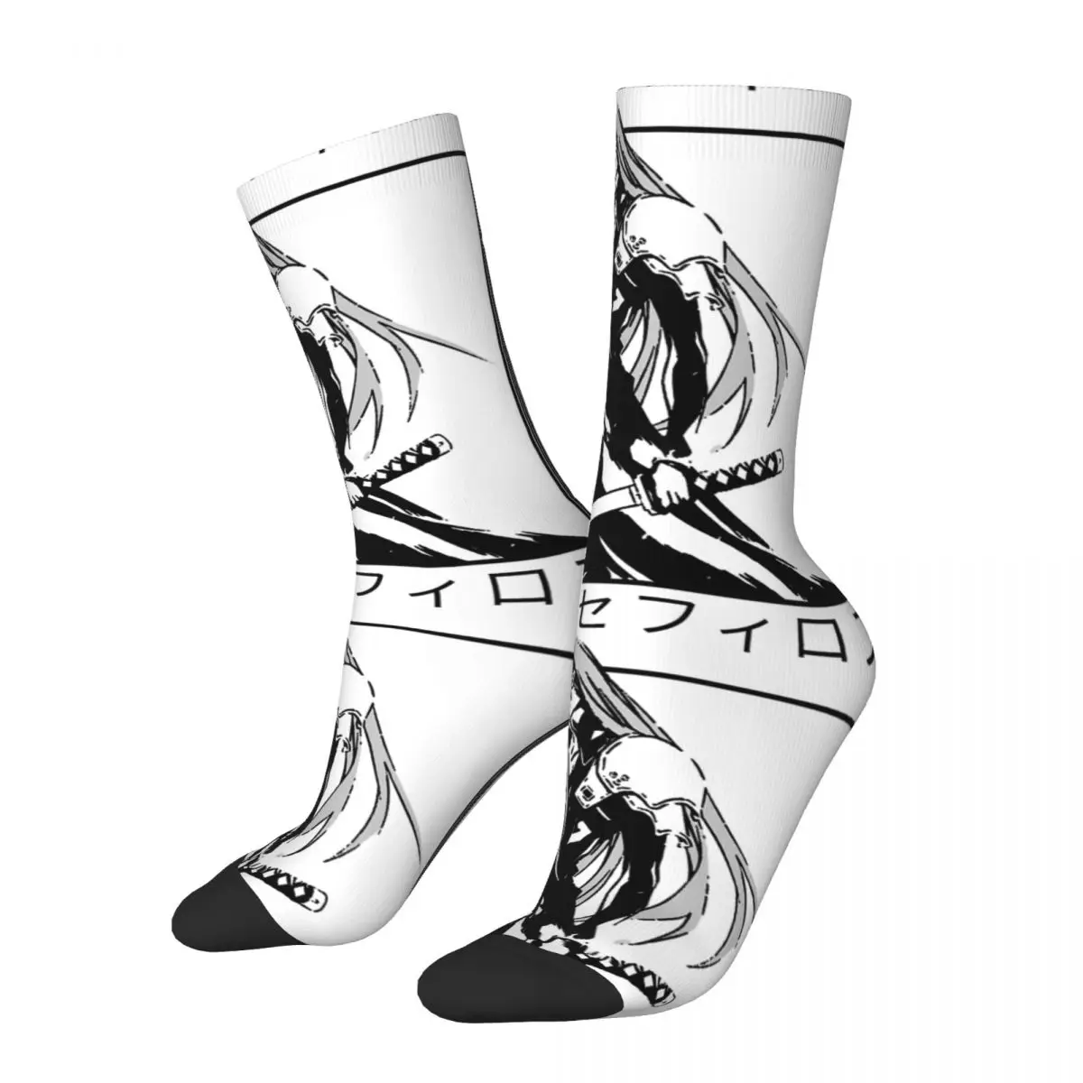 Gioco Sephiroth Ffvii Final Fantasy 7 Vii Rebirth Socks For Women Men Accessori All Seasons Cotton Middle Tube Socks Antiscivolo