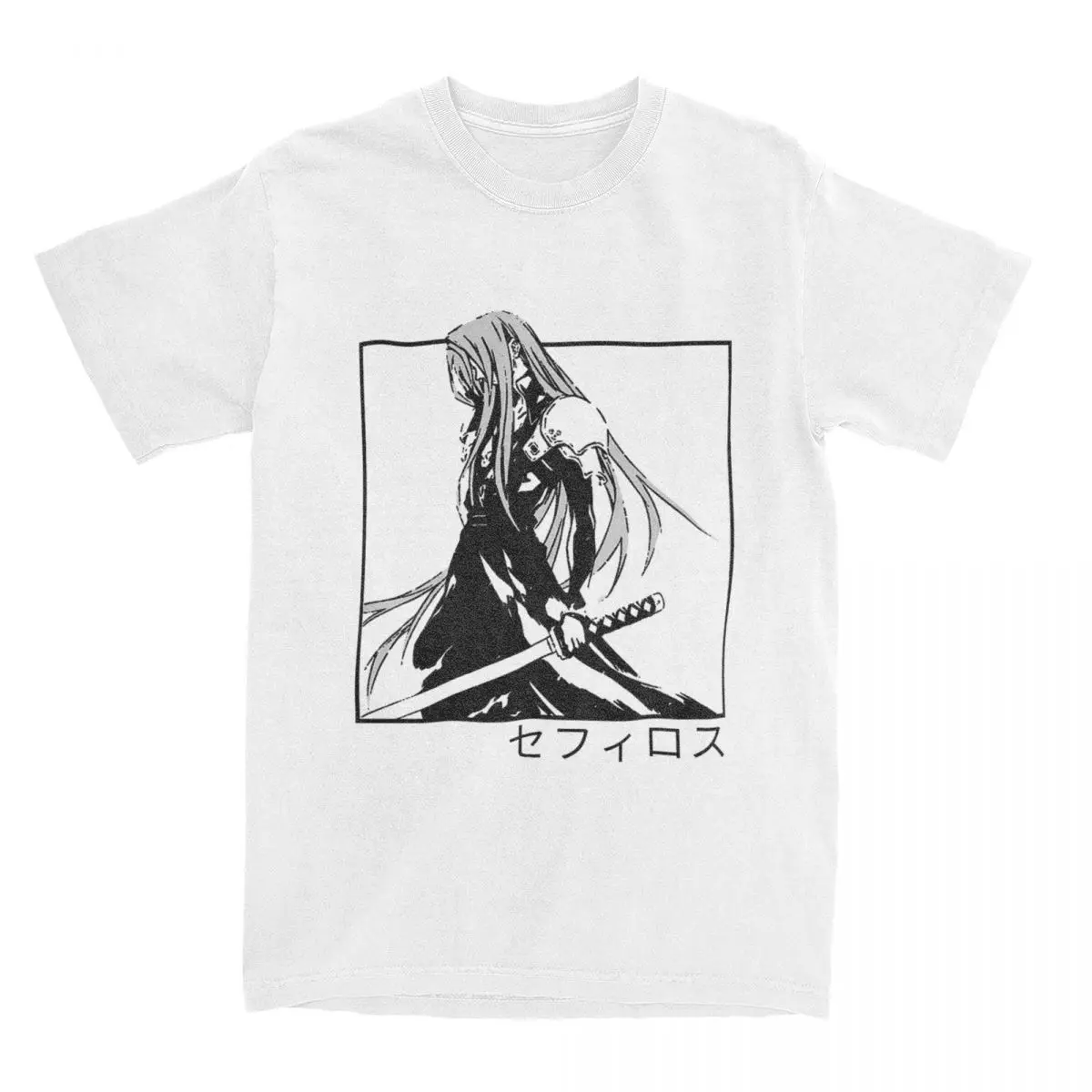 Uomo Donna Gioco Sephiroth Ffvii Final Fantasy 7 Vii Rebirth Shirt Stuff 100% Cotone Top T-Shirt Novità Tees Nuovo Arrivo
