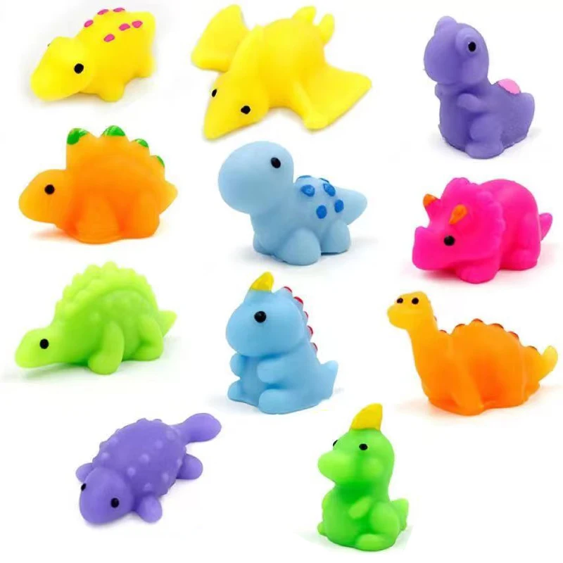6Pcs Mochi Squishy Dinosaur Kawaii Antistress Toys Squeeze Juguetes Antiestres Bomboniere Per Bambini Goodie Bags