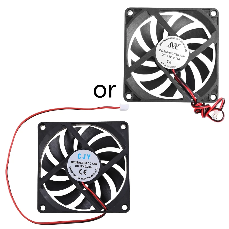 2024 Nuovo 8010 8Cm Per Ventole Raffreddamento Senza Spazzole Desktop Pc Cpu Mining Ventole Raffreddamento 12V 260