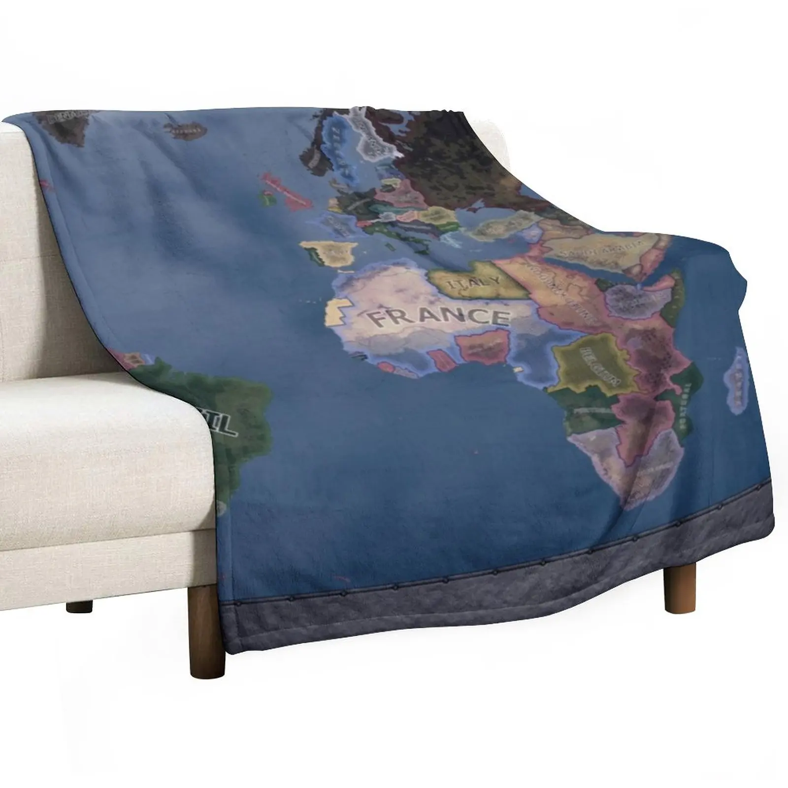 Hearts Of Iron 4 Map Throw Coperta Coperta Sottile Coperta Più Morbida