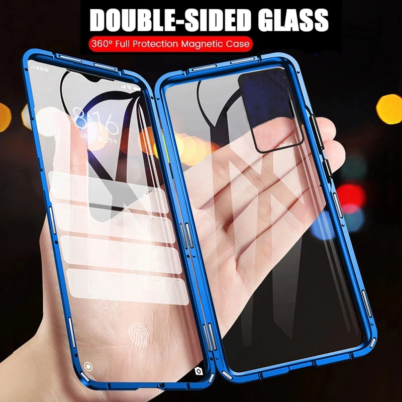 Custodia Magnetica In Metallo Per Huawei Nova 8 Nova 7 Nova 11 Nova 10 Pro Nova 9 Se Custodia In Metallo Magnetico A Doppia Faccia Funda