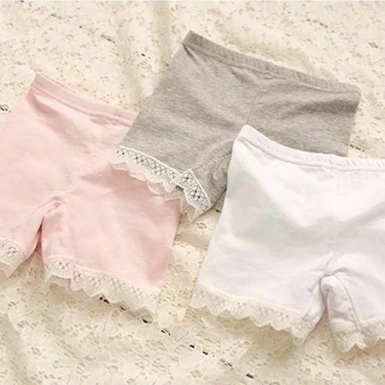 Hot New Child Girls Shorts Modal Lace Pants Bambini Ragazze Pantaloncini Pantaloncini Sicuri