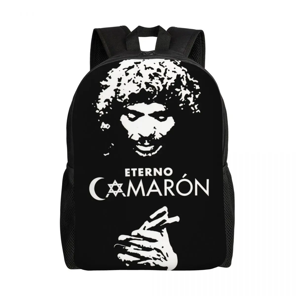 Camaron De La Isla Famosi Zaini Per Musicisti Per College School Bookbag Si Adatta A 15 Pollici Laptop Island Gamberetti Flamenco Singer Bags