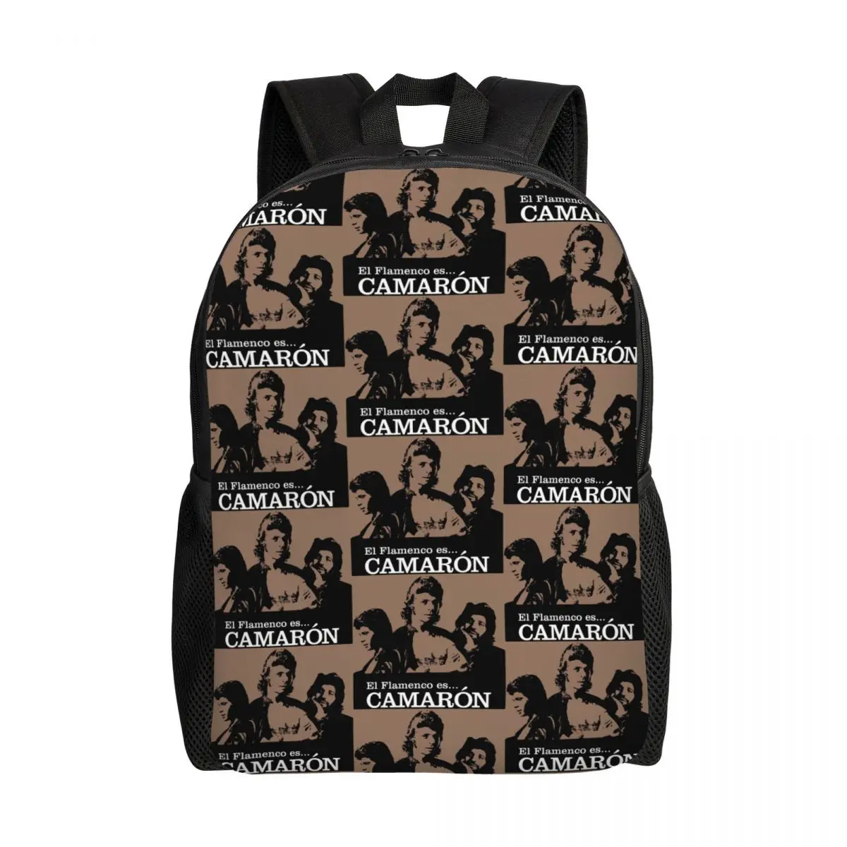 Camaron De La Isla Zaino Per Uomo Donna College School Student Bookbag Adatto A 15 Pollici Laptop Island Gamberetti Flamenco Singer Bags