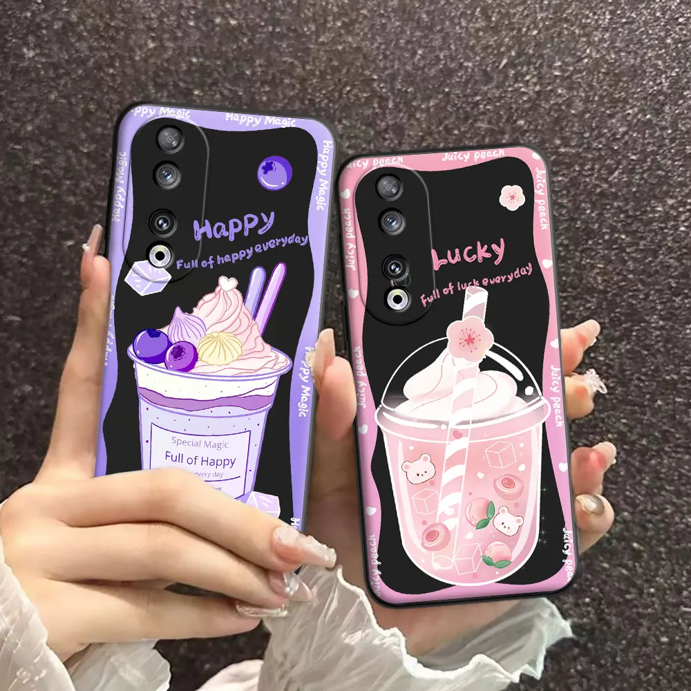Per Honor 90 / 90 Pro / 90 Lite Custodia Cartoon Soft Silicone Tpu Ice Cream Pattern Custodia Per Telefono Per Huawei Honor90 Cover Posteriore Carina