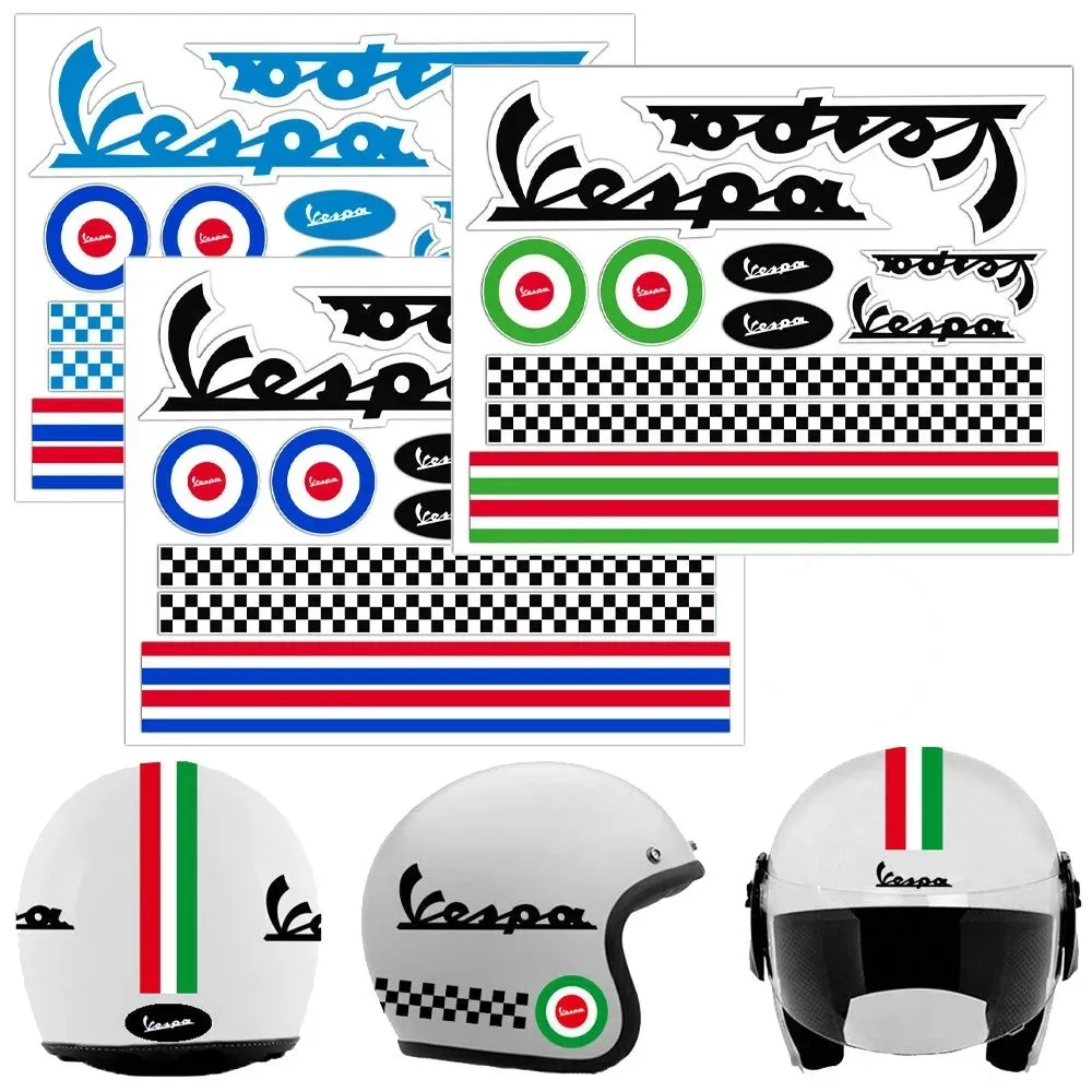 Adesivi Per Casco Adesivi Per Moto Riflettenti Adatti Per Casco Da Gioco Casco Kit Vespa Rosso Rot