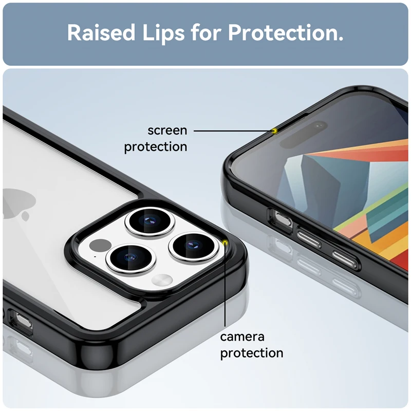 Per Iphone 15 Pro Max Custodia Per Iphone 15 Pro Max Cover Shell Bumper Capa Cover Posteriore In Silicone Per Iphone 15 14 13 12 Pro Max
