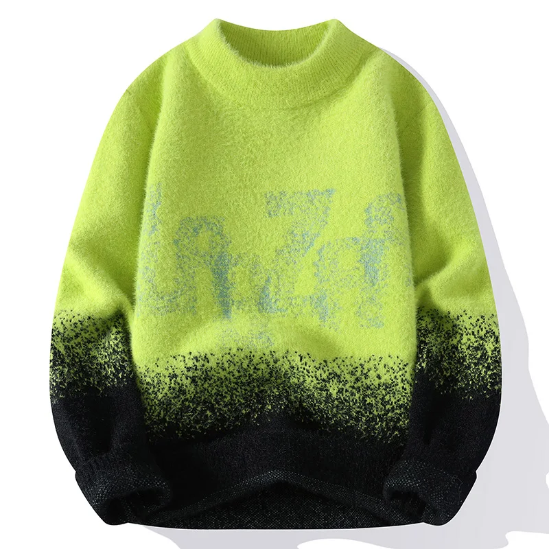 2023 Autunno Inverno Girocollo Moda Maglioni Uomo Sciolto Casual Nuovo Stile Spesso Caldo Maglione Uomo Pullover Taglia M-Xxxl