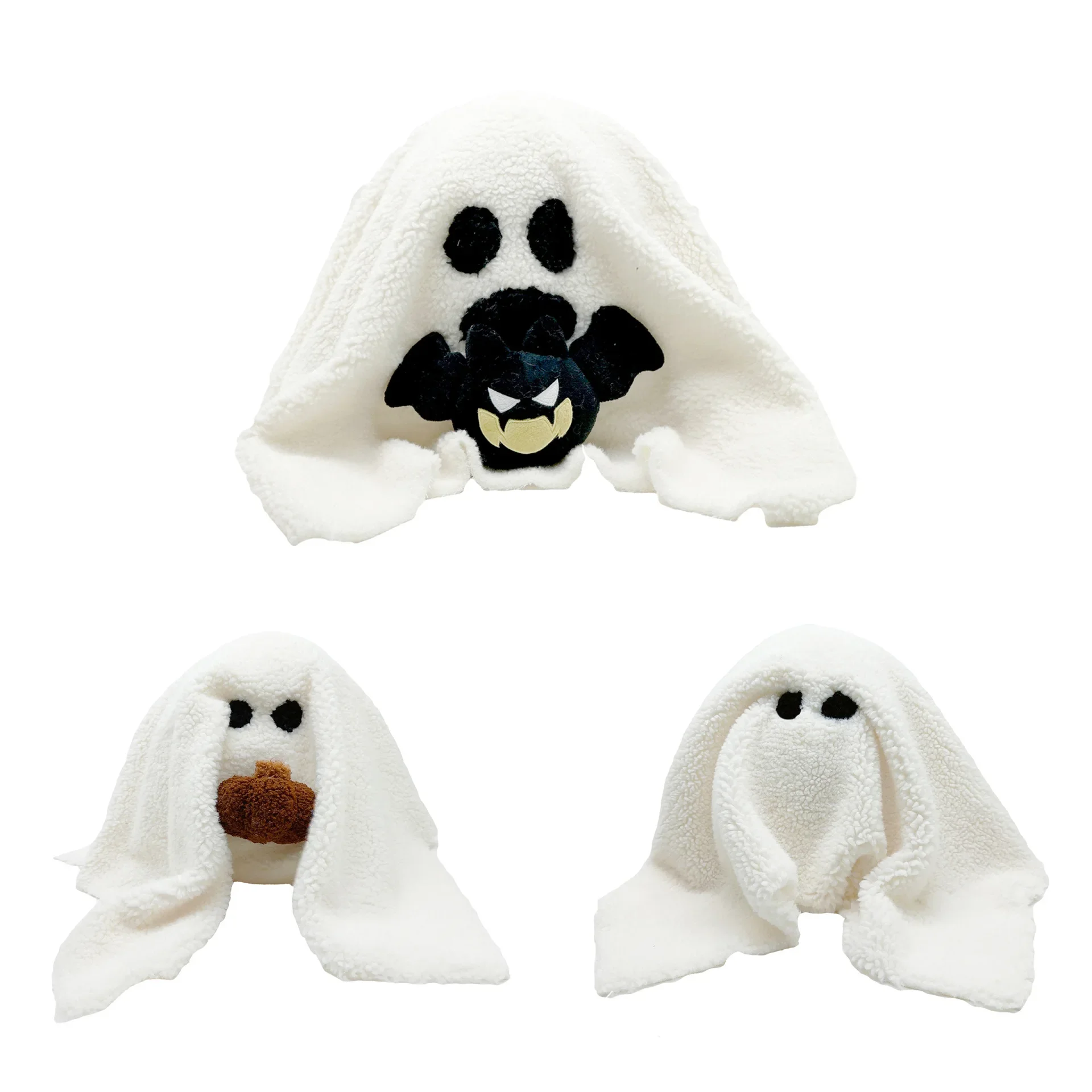 1/3 Pz Fantasma Con Zucca Peluche Gus Il Cuscino Fantasma Per La Decorazione Di Halloween Morbido Fantasma Farcito Con Zucca Fantasma Cuscino Hallowee