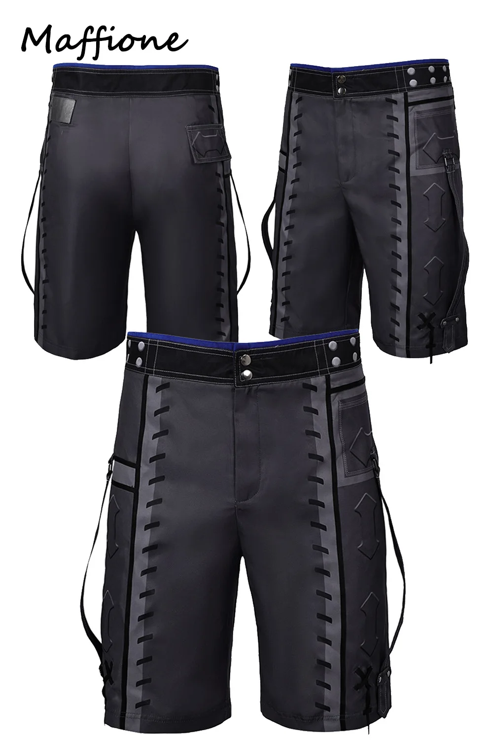 Cloud Cosplay Anime Ff7 Rebirth Pantaloni Corti Gioco Finale Cosplay Fantasy Vii Costume Maschile Summer Beach Shorts Halloween Party Suit