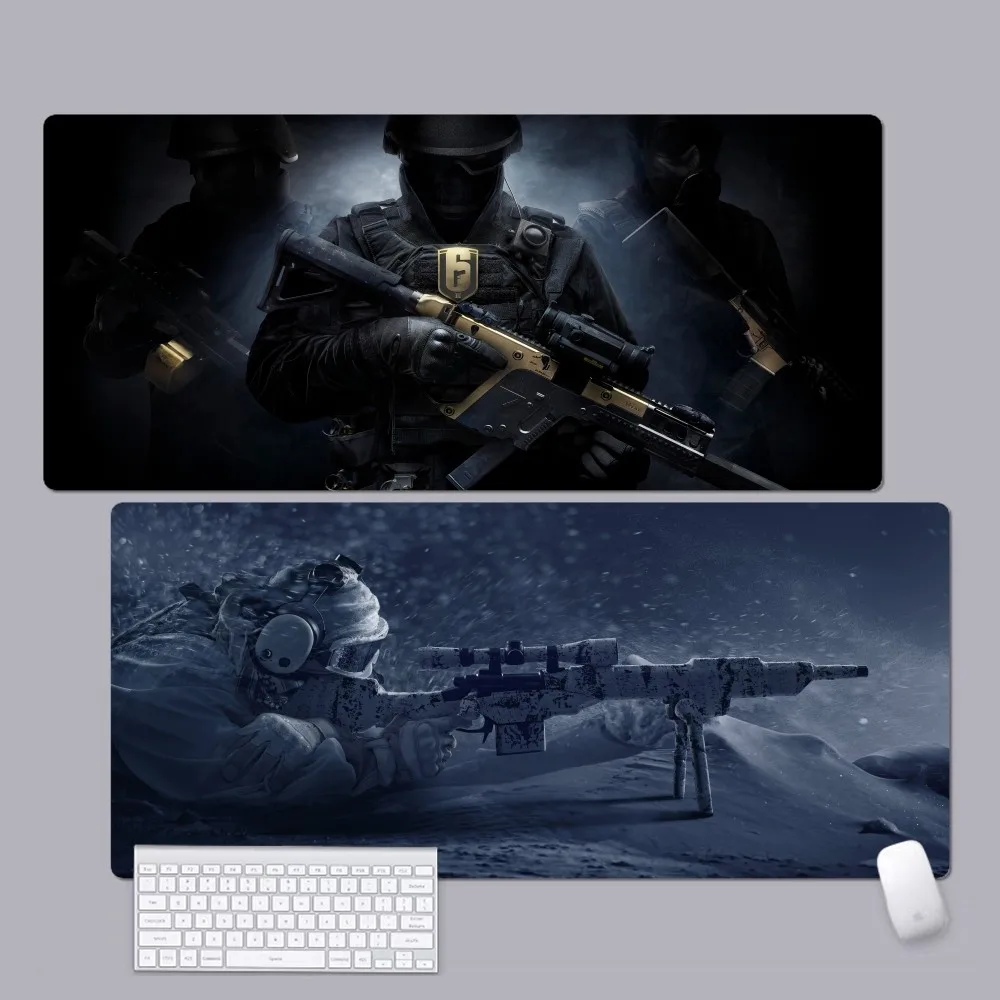 R6 R-Rainbow Six Siege Mousepad Custom Skin Cartoon Anime Gaming Mouse Pad Tastiera Mouse Mats Desk Mat Accessori Camera Da Letto