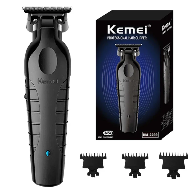 Originale Kemei Professionale Elettrico Barbiere Tagliacapelli Da Uomo Barba Tagliacapelli Cordless Barbiere Ricaricabile 0Mm