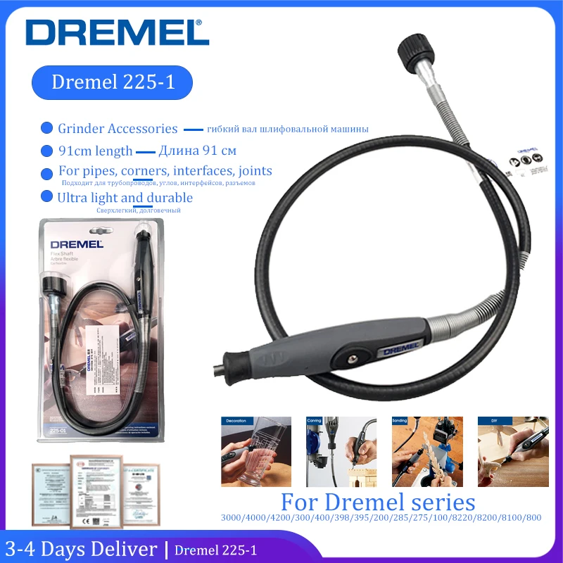 Albero Flessibile Dremel Originale Albero Del Cavo Di Prolunga Ultraleggero Durevole Da 91Cm Per Dremel 3000/4000/4200/8220/8200 Dremel 225-1