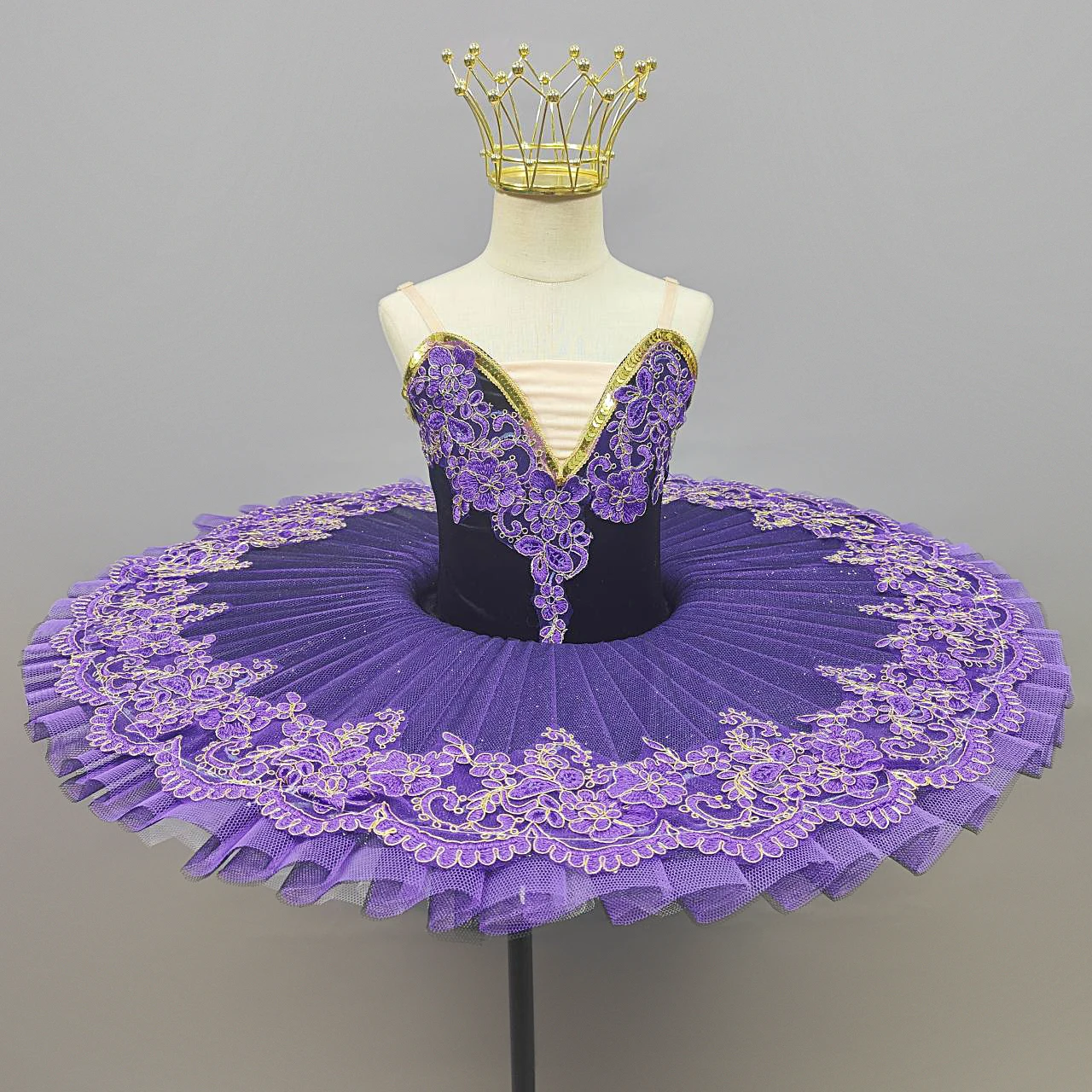 Purple Professional Ballet Tutu Swan Lake Ballet Tutu Kids Costume Ballet Outfit For Girls Dance Wear