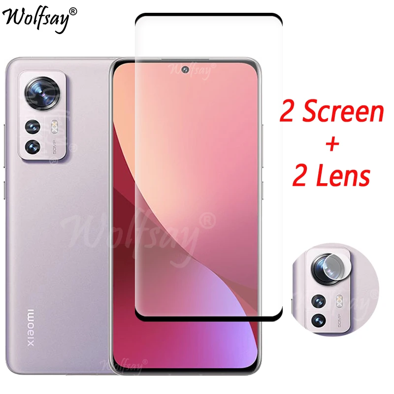 Vetro Temperato A Copertura Totale Per Xiaomi 12 Pro Screen Protector Per Xiaomi Mi 12 Pro 12Sultra Camera Glass Per Xiaomi 12 Pro Glass