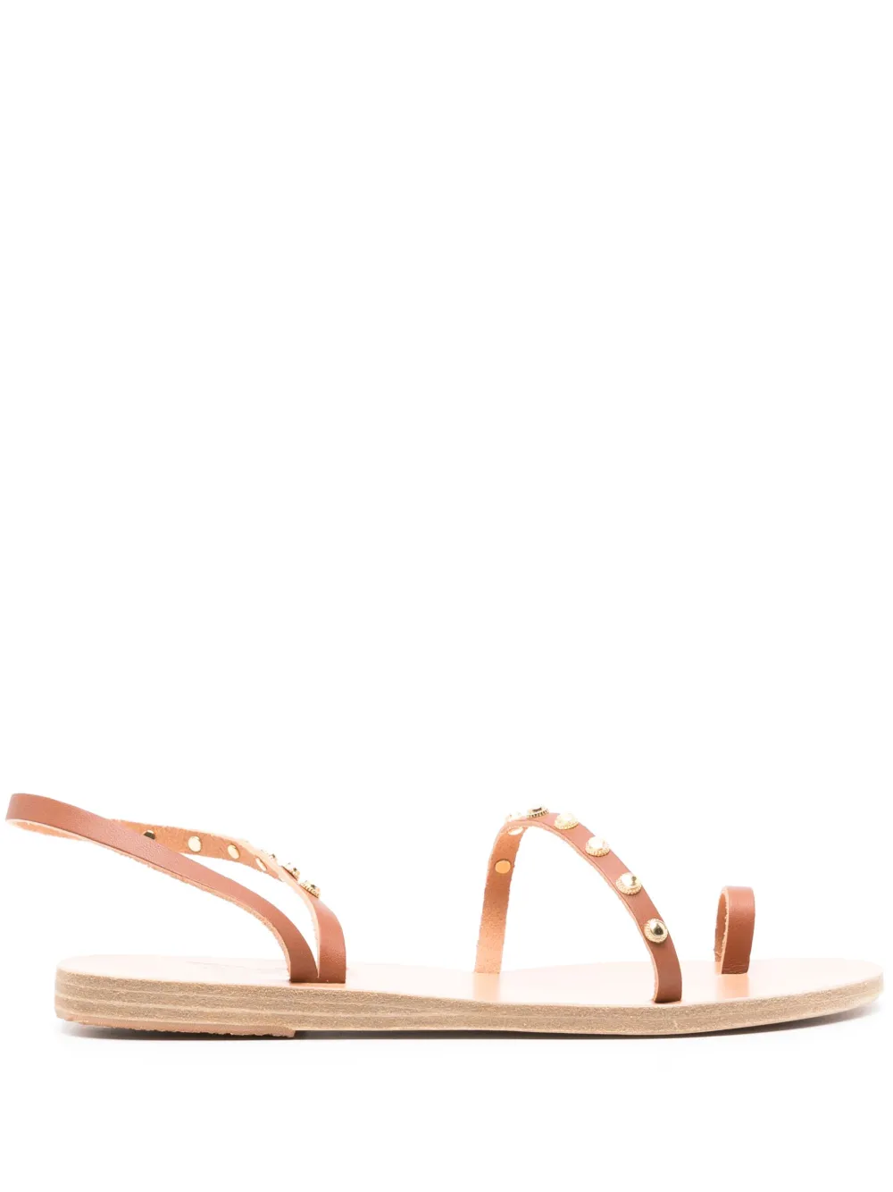 Ancient Greek Sandals Eleftheria Sandalen mit Biene - Braun