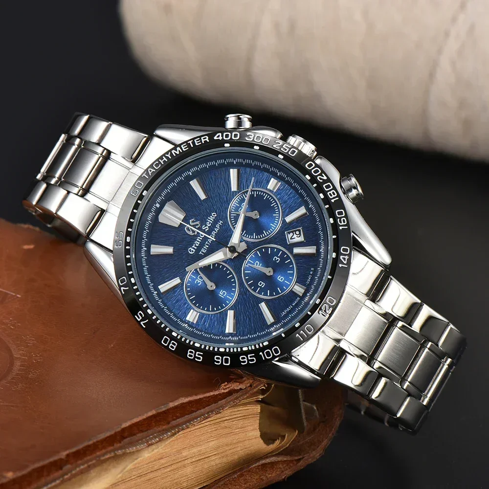 Business Original Grand Seiko Watches Mens Multifunzione Automatic Date Aaa Watch Men Steel Sports Orologi Maschili Relogio Masculino