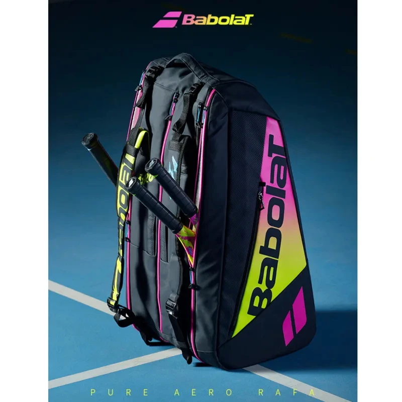 Borsa Da Tennis Babolat Originale Pure Aero Rafa Zaino Tennis Nadal Rafa 6 12 Tenis Raquete Bag Borsa Per Racchette Da Tennis Di Grande Capacità