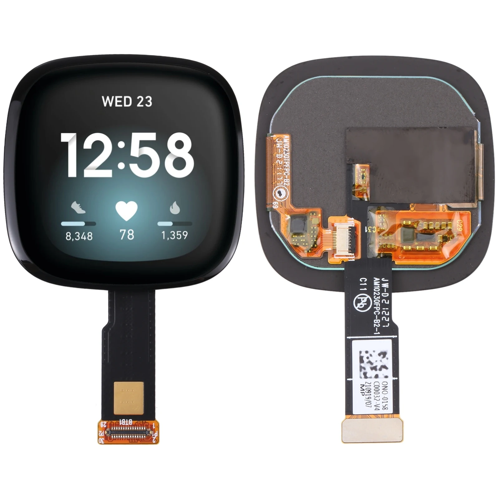 Schermo Lcd Originale Per Fitbit Versa 4 / Fitbit Versa 2 / Fitbit Versa / Fitbit Versa 3 / Fitbit Sense Digitizer Assemblaggio Completo