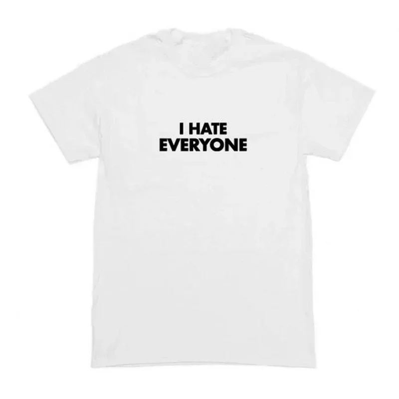 Y2K Gotycki Letni T Shirt Anni '90 Harajuku Nienawenwidzmilwaumuslimex Napisski Camicie Damski Streetwear Biapoly T-Shirt Harajuku Funny Shirt