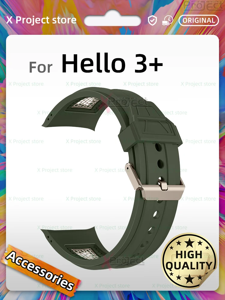 Per Hello Watch 3 Pro Plus Cinturino Cinturino In Silicone Metallo Titanio Smart Watch H13 Pro Plus H13 Ultra H12 Pro + Braccialetto Smartwatch