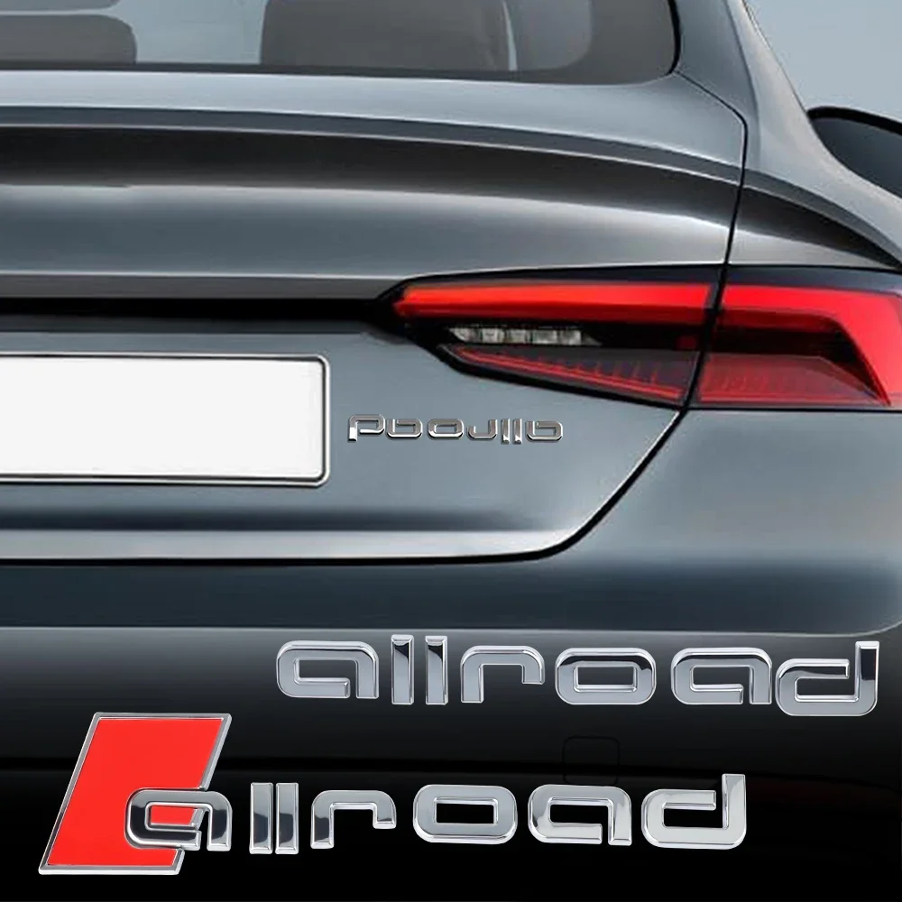 3D Abs Logo Allroad Emblem Lettere Distintivo Del Bagagliaio Dell'Auto Per Audi A6 Allroad C5 C7 C6 C8 A3 B8 B5 B6 Q7 Allroad Sticker Accessori