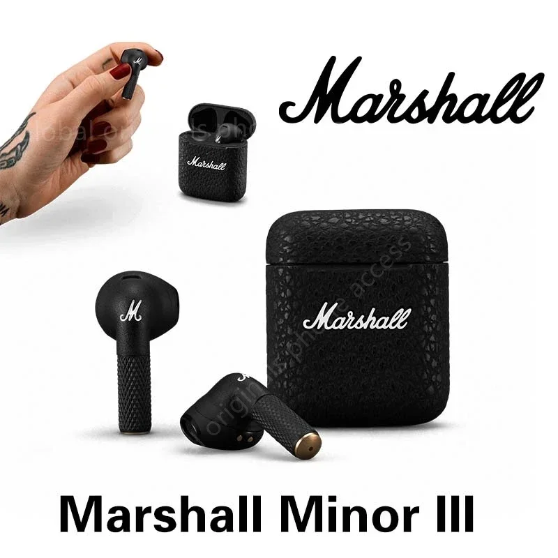 Cuffie In-Ear Originali Marshall Minor Iii True Wireless Bluetooth 5.1 Noise Cancelling Subwoofer Hi-Fi Musica Versione Hk