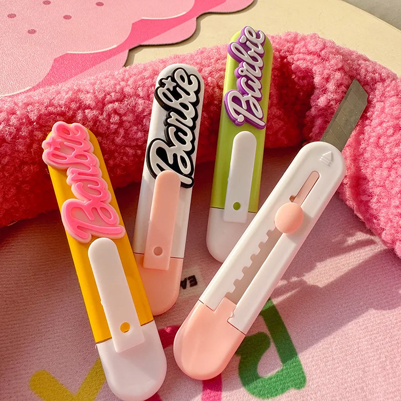 Barbie Kawaii Cartoon Anime Mini Utility Knife Package Opener Portatile Conveniente Cute Little Knife