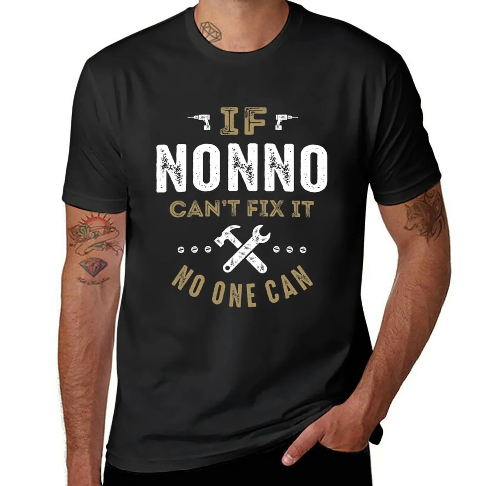 Nuovo Nonno Può Ripararlo! T-Shirt Maglietta Oversize Maglietta Divertente Magliette Estive Magliette Per Uomo Graphic