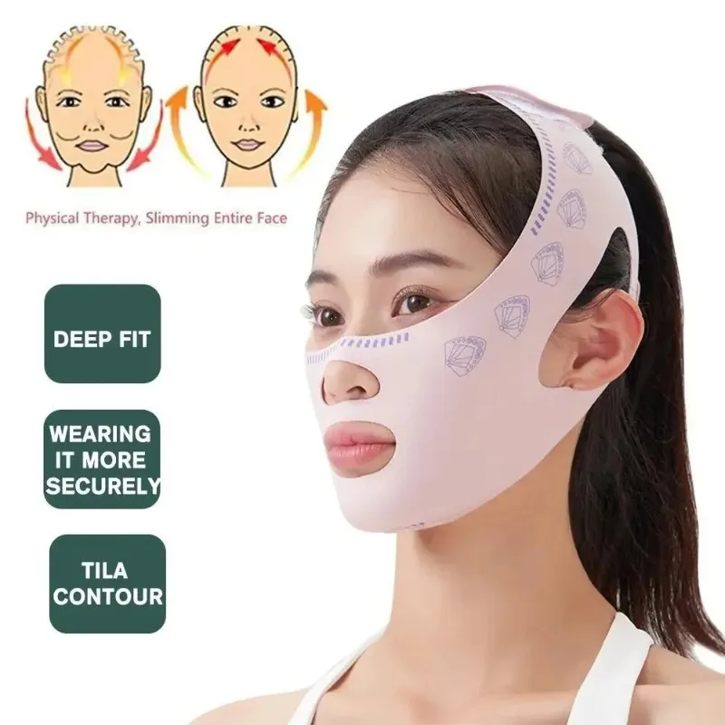 Face Slimming Bandage V Line Face Shaper Chin Cheek Lifting Belt Face Lifting Cinturino Antirughe Maschera Per Dormire Strumenti Di Bellezza