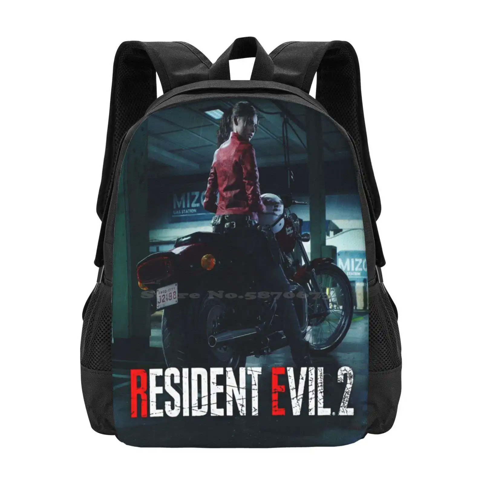 2 Remake-Zaino Per Studenti Borsa Da Viaggio Per Laptop Scuola Procione City Leon Kennedy Giochi Sopravvivenza Horror Silent Hill Alan
