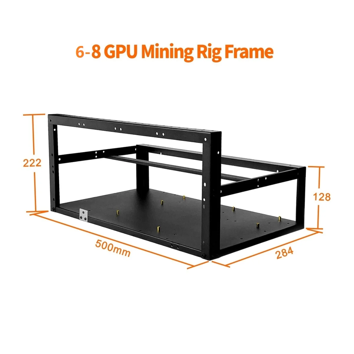 Acciaio Inox All'Aria Aperta Minatore Minerario Telaio Rig Caso Fino A 8 Gpu 12 Gpu Ethereum Bitcoin Mining Rig Alluminio Impilabile Mining Telaio