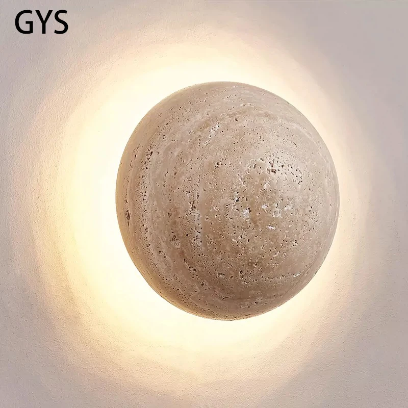Lampada Da Parete A Led Yellow Cave Stone Light Nordic Bedroom Comodino Atmosphere Lighting Fixture Home Room Decor Lights 110V 220V Cream