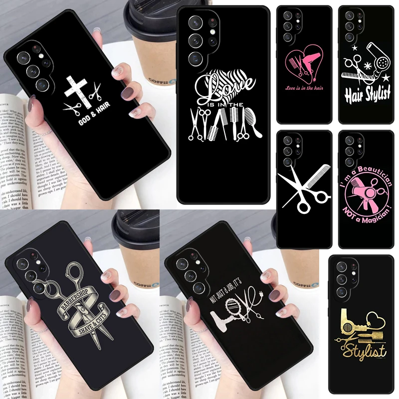 Barbiere Hair Stylist Cover Per Samsung Galaxy S23 Ultra S22 S20 S21 Fe S8 S9 S10 Plus Note 10 20 Ultra Phone Case