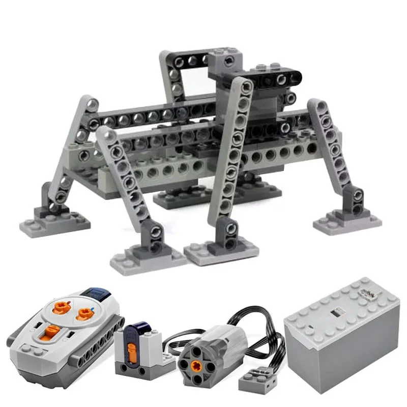 Tecnico Creativo Esperto Moc-Sei Gambe Walker Frame Space Motorizzato At-Te Walker Base Set Rc Power Functions Kit Motori Toy
