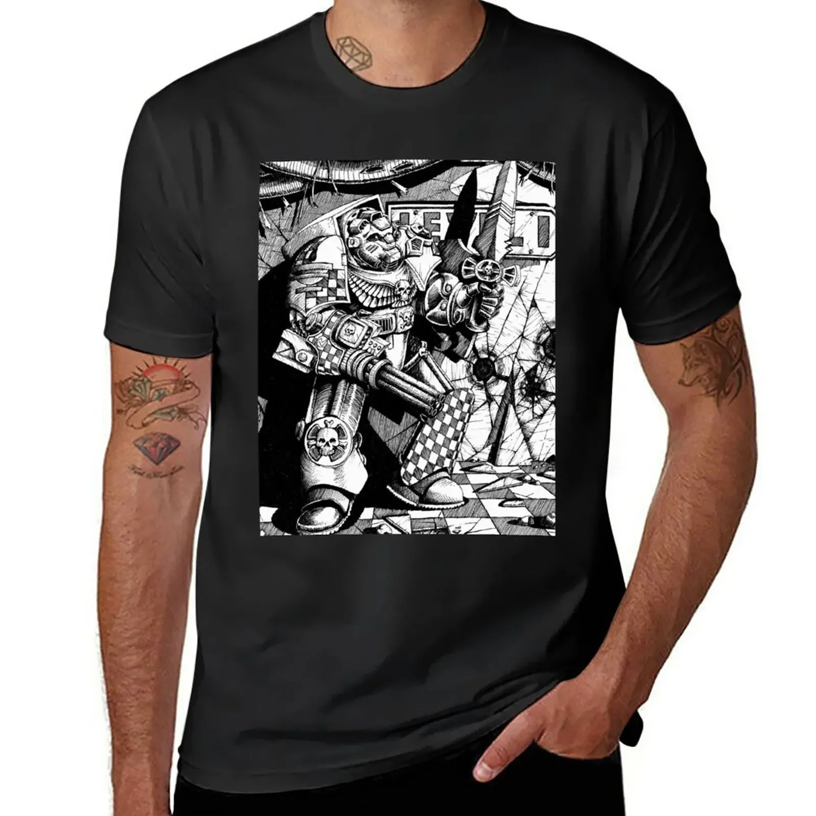 T-Shirt Imperial Space Marine Funnys New Edition Tees Camicia Da Allenamento Da Uomo