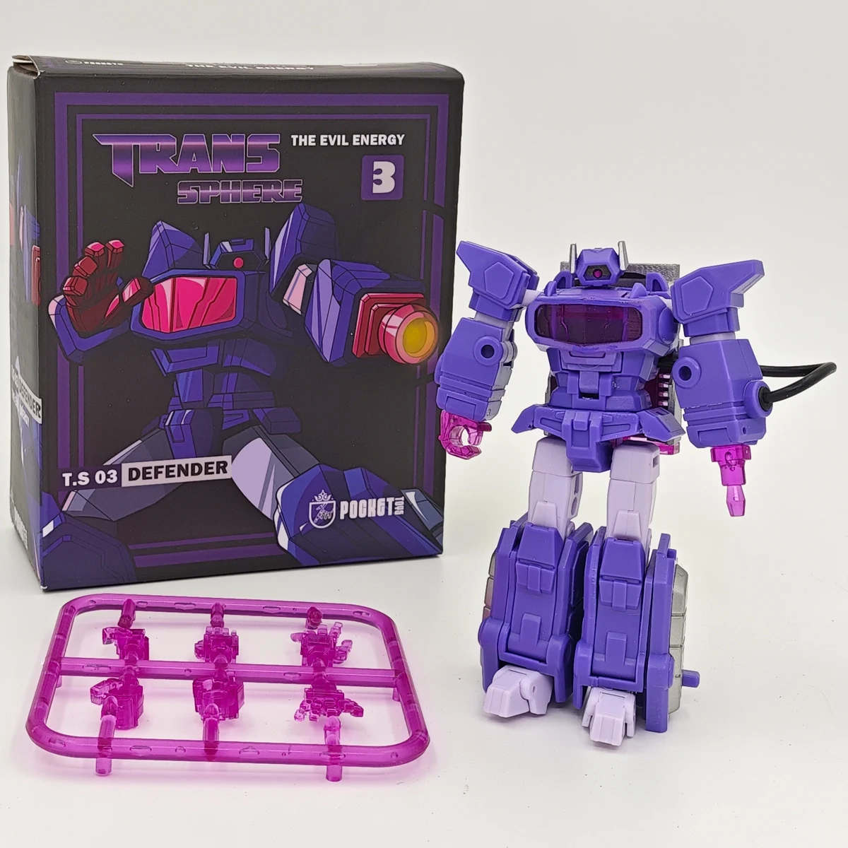 Pockettoys Transformation Pt-03 Pt03 Shockwave Mini Pocket War Ko Dx9 G1 Action Figure Robot Toys