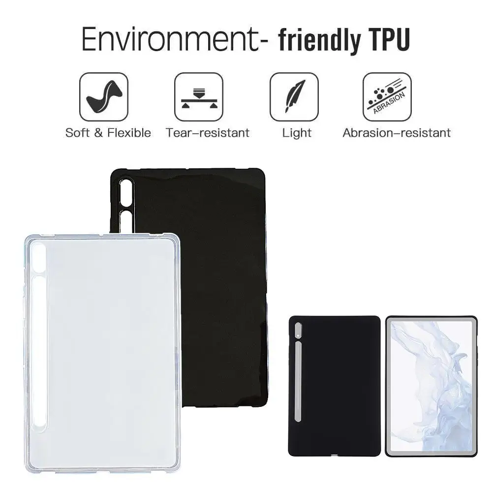 Per Tab S9/Per Tablet Tab S9 +, Cover Piatta In Tpu Per Tab S9 Custodia Protettiva Ultra Da 14.6 Pollici Z0J9