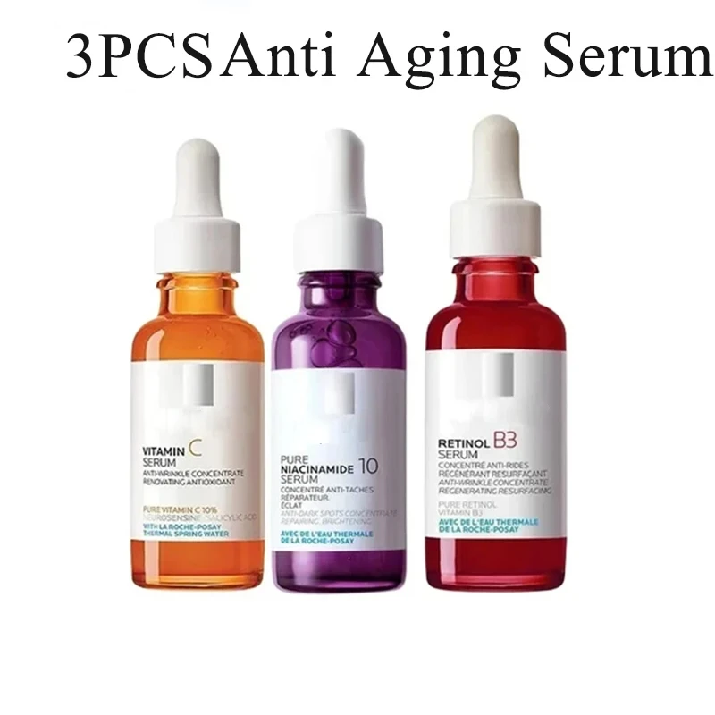 3 Pz Originale Roche Posay Siero Effaclar Siero Retinolo B3 Vitamina Pura C10 Hyalu B5 Niacinamide 10 Cicaplast B5 Idratante