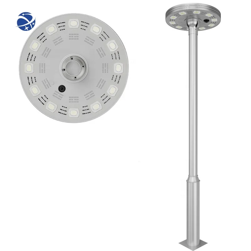Ufo Round Solar Lights Outdoor All In One Waterproof Garden Yard Road Street Super Bright 160W 200W 240W Post Landscape Lamp