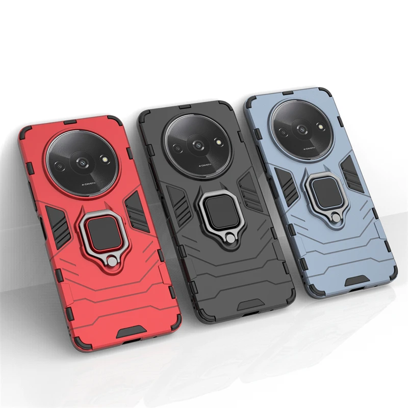 Per Xiaomi Redmi A3 Custodia Xiaomi Redmi A3 Custodia Protettiva Antiurto Custodia Magnetica Per Telefono Armatura Anello Per Dito Redmi A3 Cover